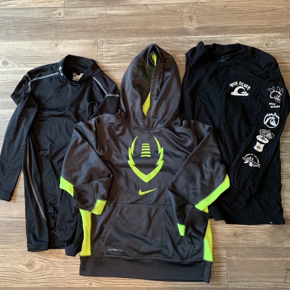 Boys Nike under armour quicksilver lot